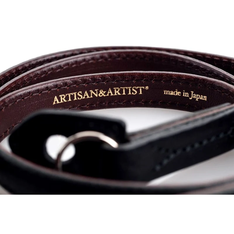 Artisan & Artist Kobe Courroie Cuir Noir