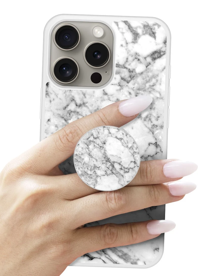 Grip imprimé | Design Marbre Blanc