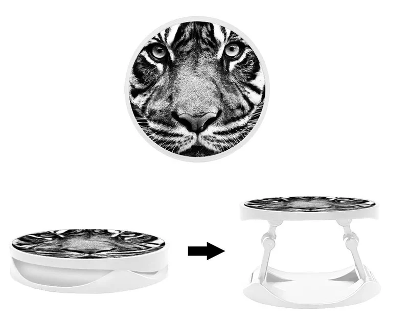 Grip imprimé | Design Tigre blanc et noir