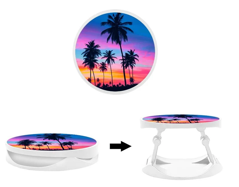Grip imprimé | Design Palmiers colorés