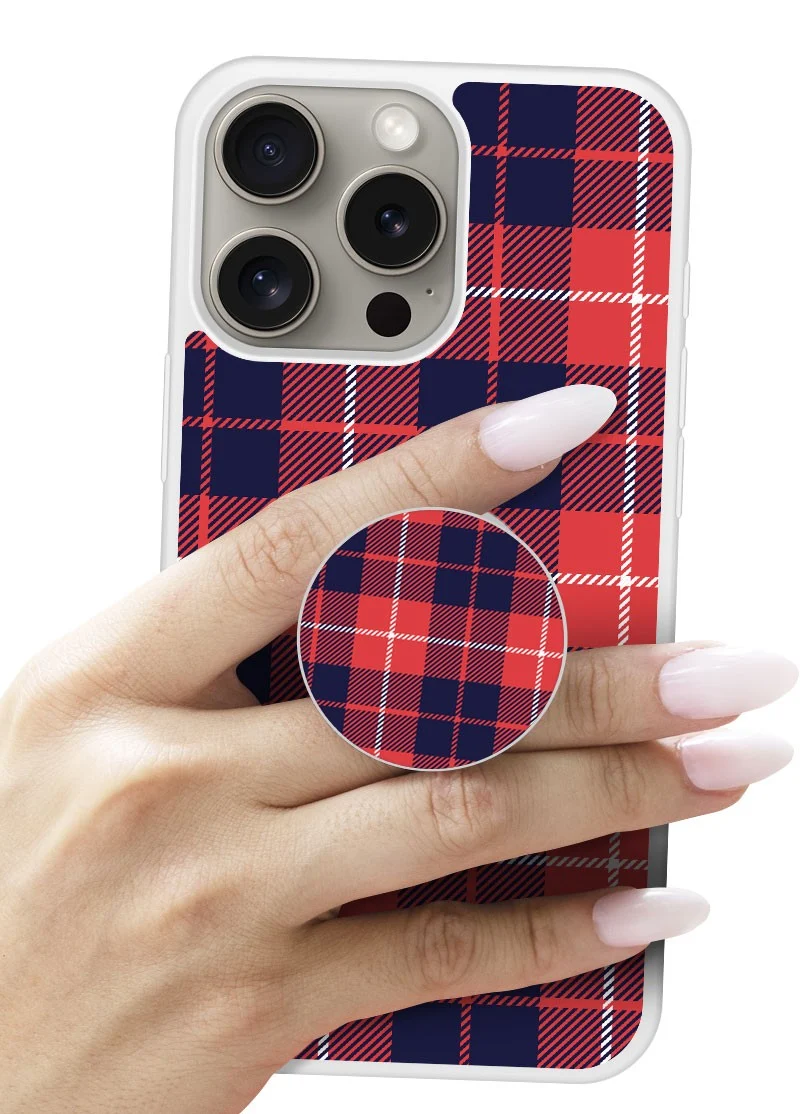 Grip imprimé | Design Tartan Rouge 2