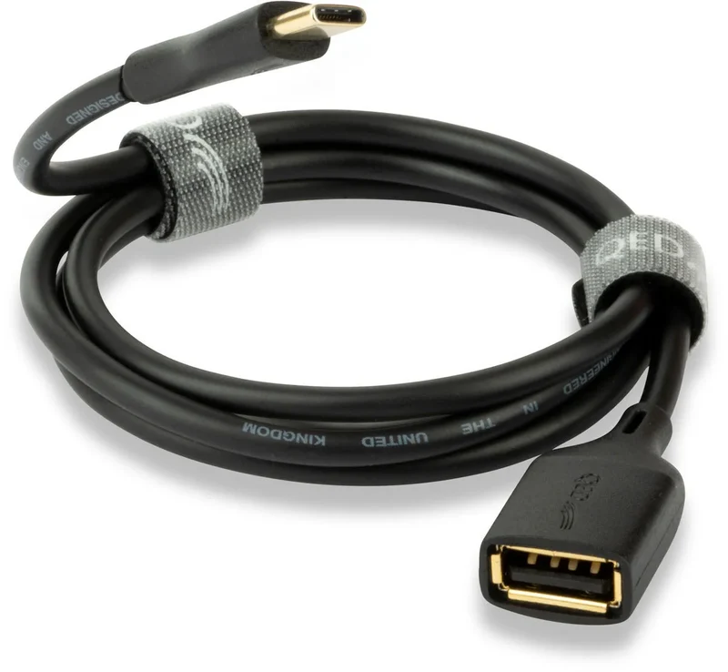 QED Connect USB A femelle vers C (0,75 m)