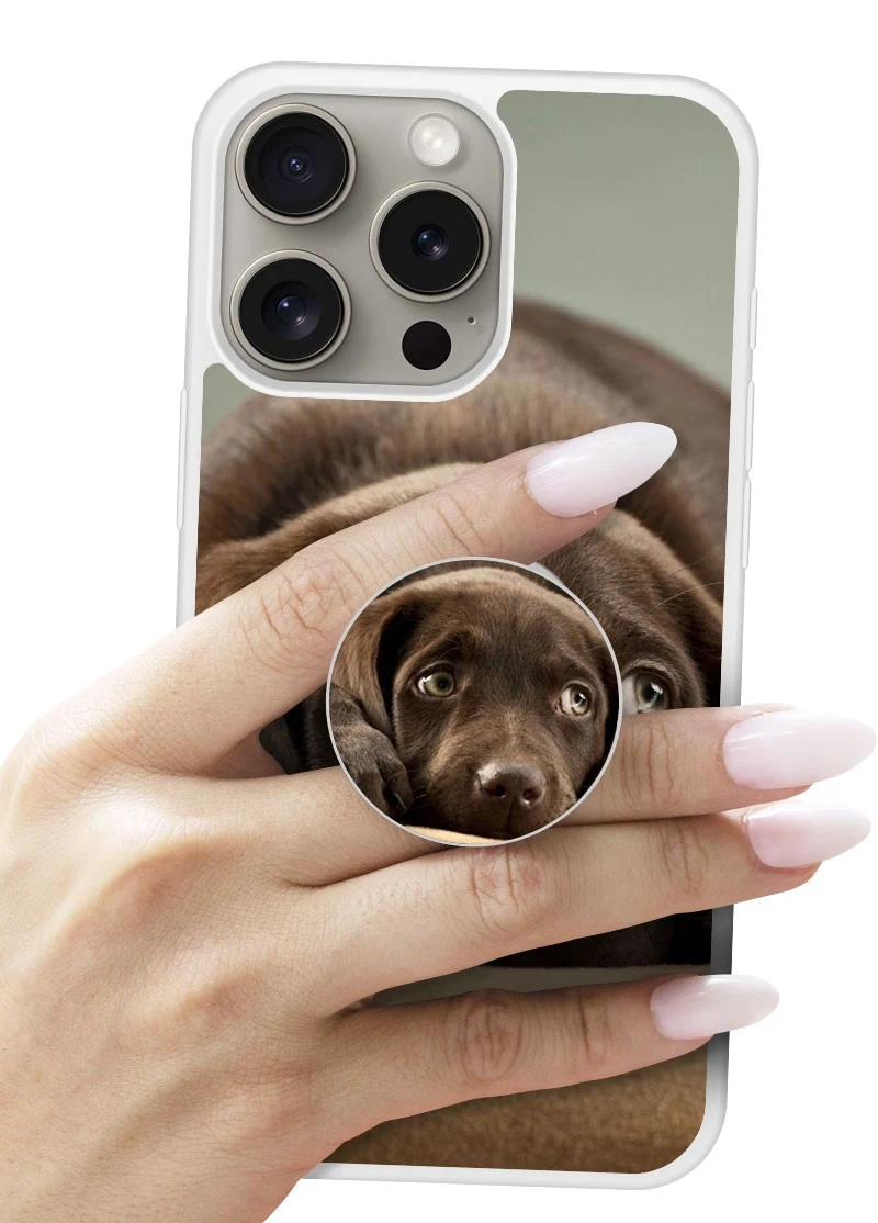 Grip imprimé | Design Chiot marron
