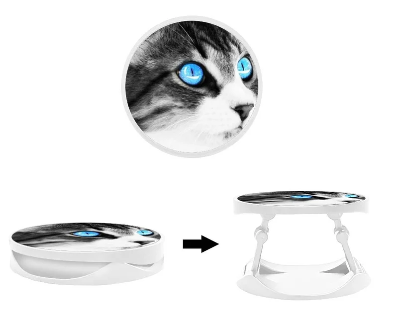 Grip imprimé | Design Chat yeux bleu
