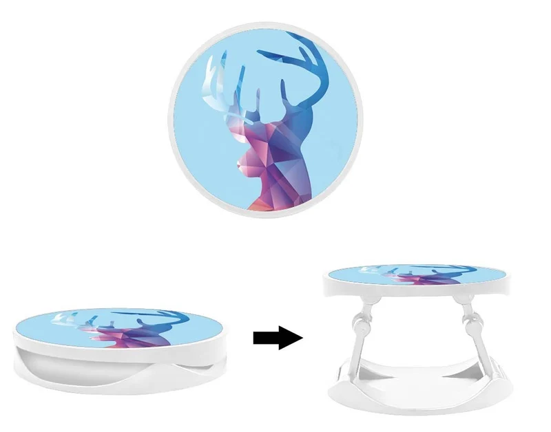 Grip imprimé | Design Cerf Hipster Bleu
