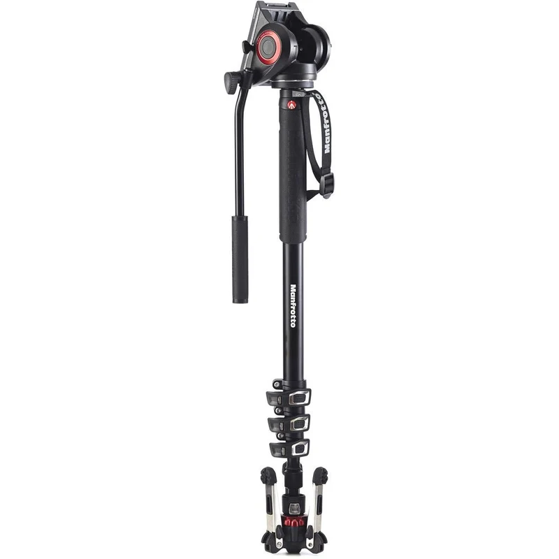 Manfrotto Monopode Vidéo Alu 4 Sections + Rotule MVH500