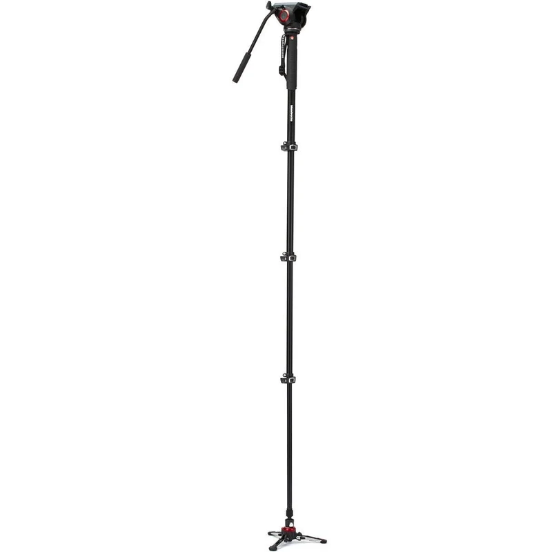 Manfrotto Monopode Vidéo Alu 4 Sections + Rotule MVH500