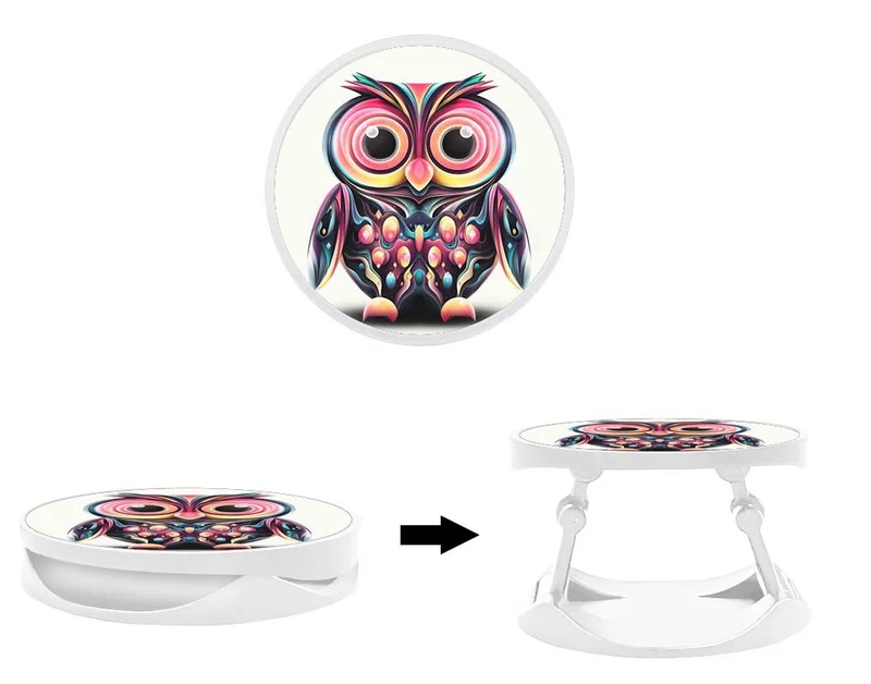 Grip imprimé | Design Hiboux coloré