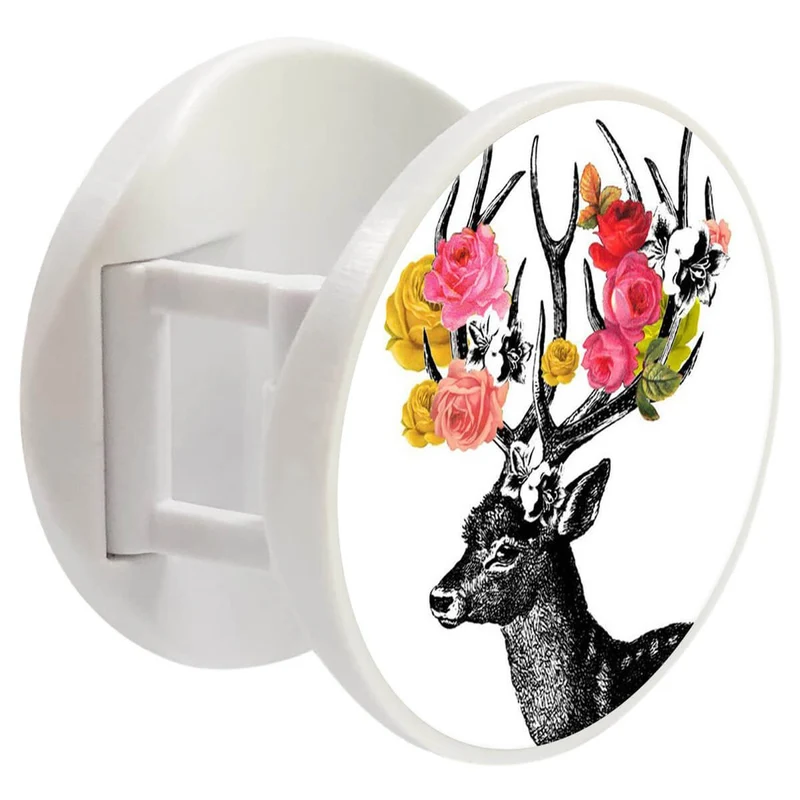 Grip imprimé | Design Cerf fleurs
