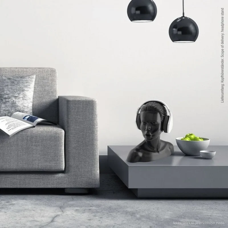 Oehlbach Headphone Stand In Fascenatio Noir