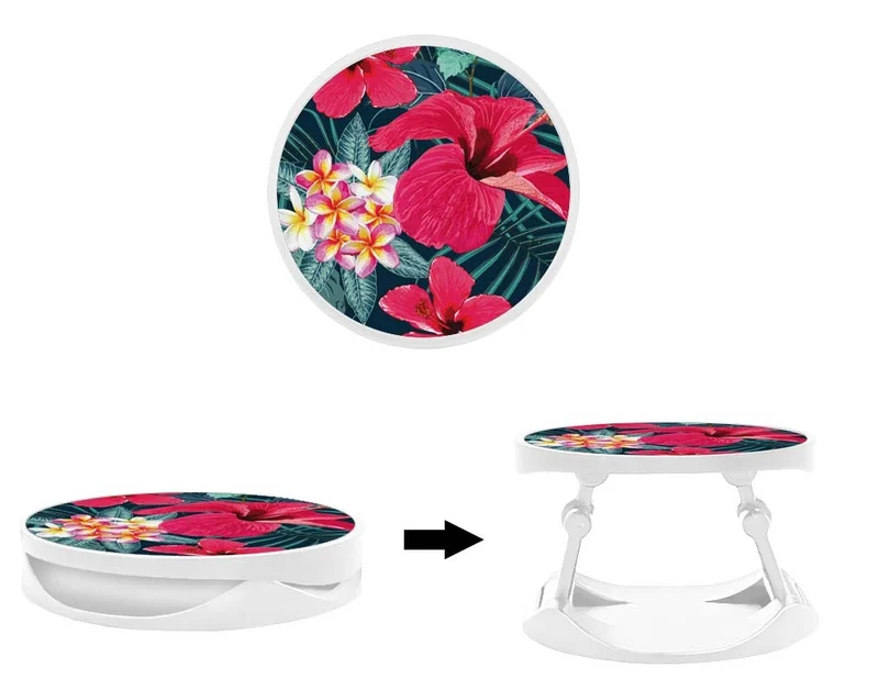 Grip imprimé | Design Hibiscus Fuchsia