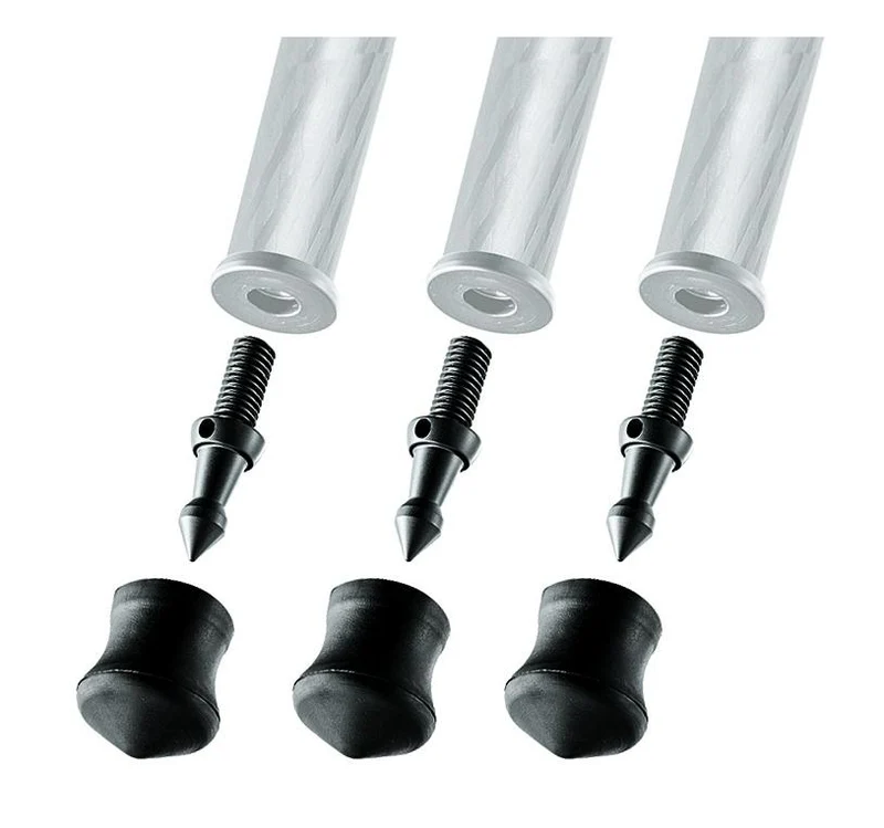 Gitzo GSF38S Pointe + Pied en Caoutchouc 38mm (x 3)