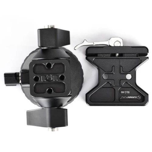 Sunwayfoto Tête bidirectionnelle avec pince et plaque QR DT-03