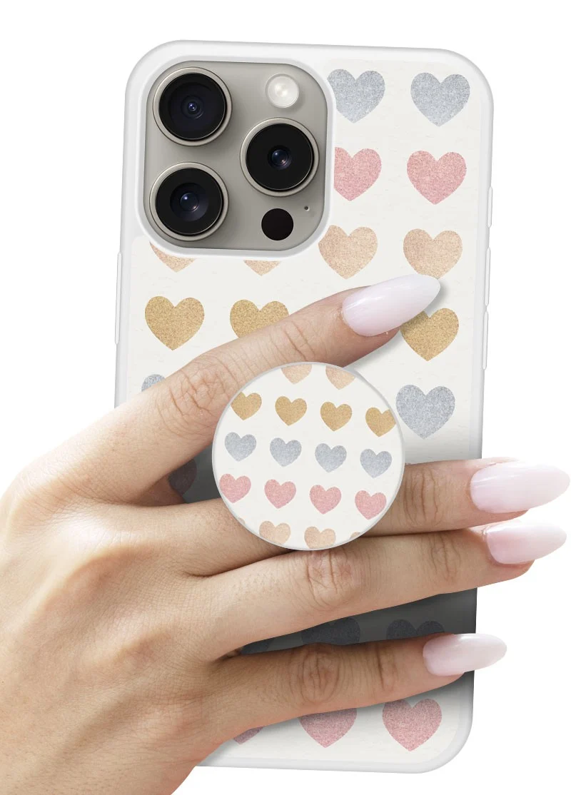 Grip imprimé | Design Glitter hearts