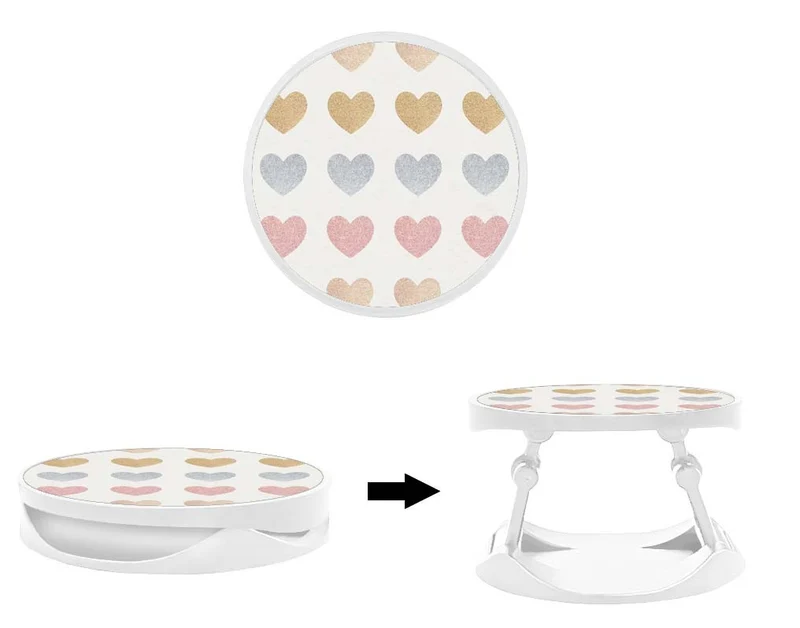 Grip imprimé | Design Glitter hearts