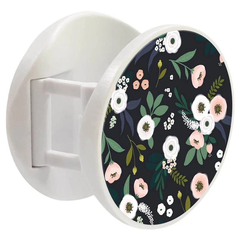 Grip imprimé | Design Flowers Noir