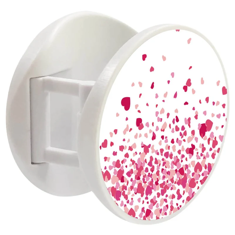 Grip imprimé | Design Confettis de Coeurs Rose
