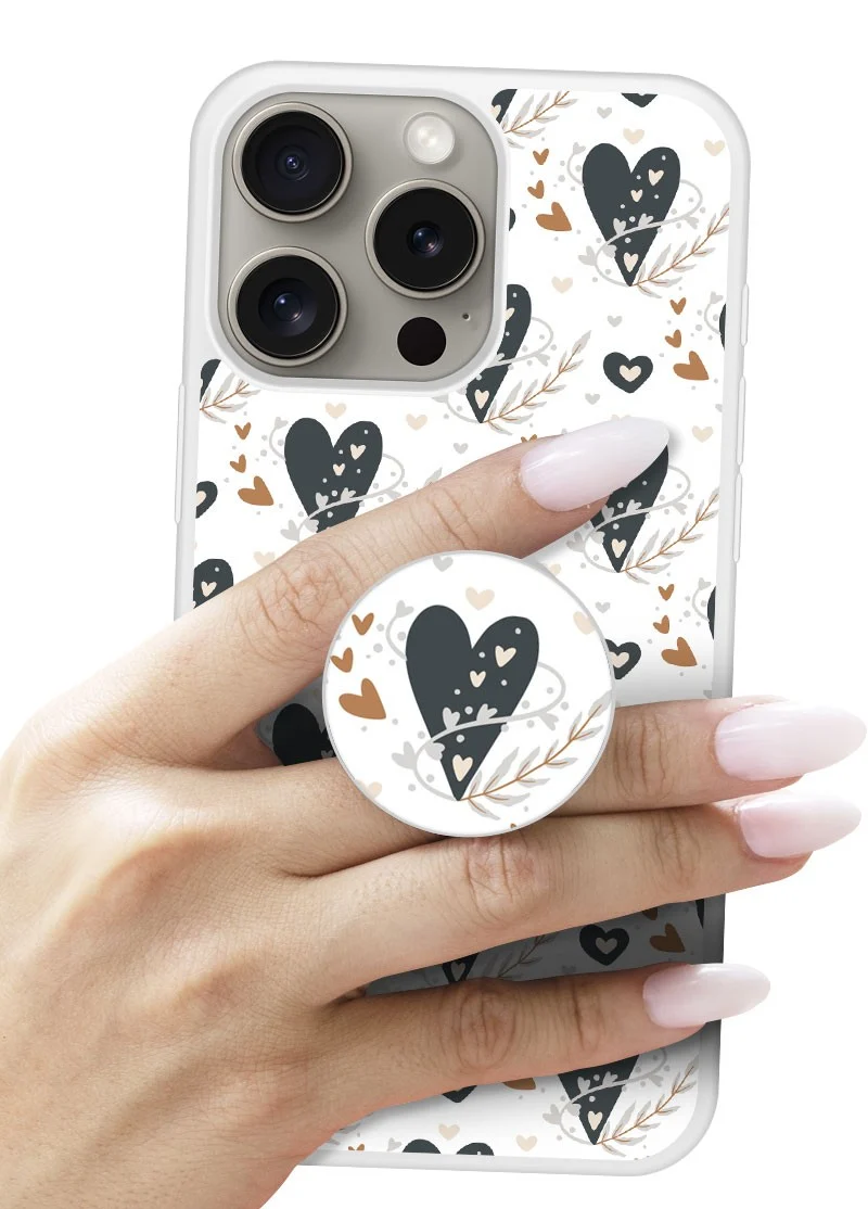 Grip imprimé | Design Boho hearts