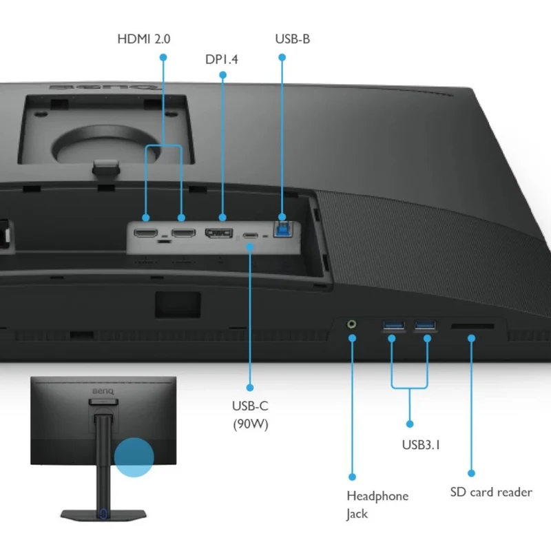 BenQ SW272U Moniteur USB-C 4K le 27 Pouces
