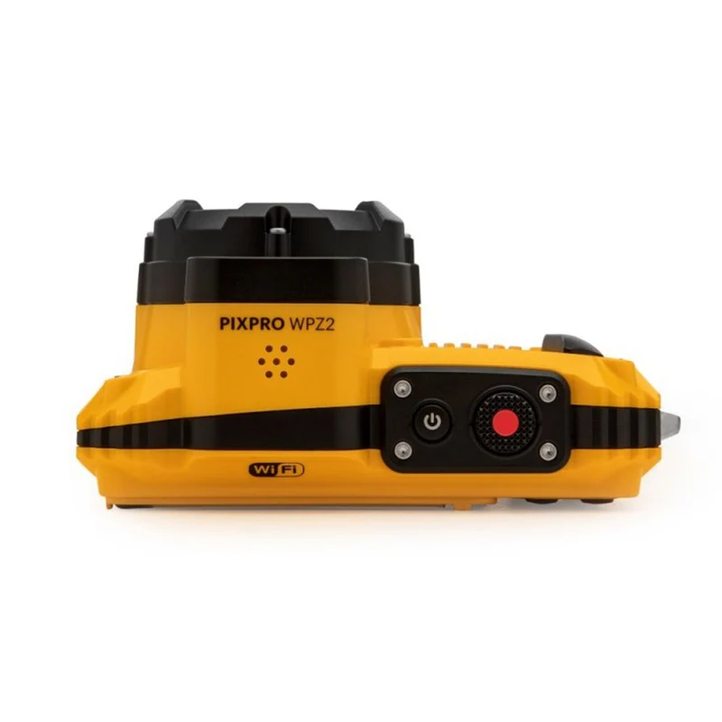 Kodak Étanche WPZ-2 Jaune Zoom 4x, WiFi + Batterie Supplémentaire + Carte Mémoire 16 Go