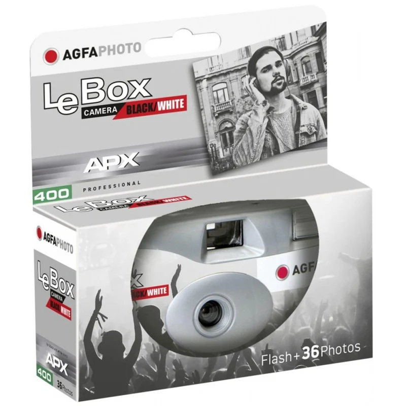 AgfaPhoto LeBox Noir/Blanc Flash 400 36 Photos