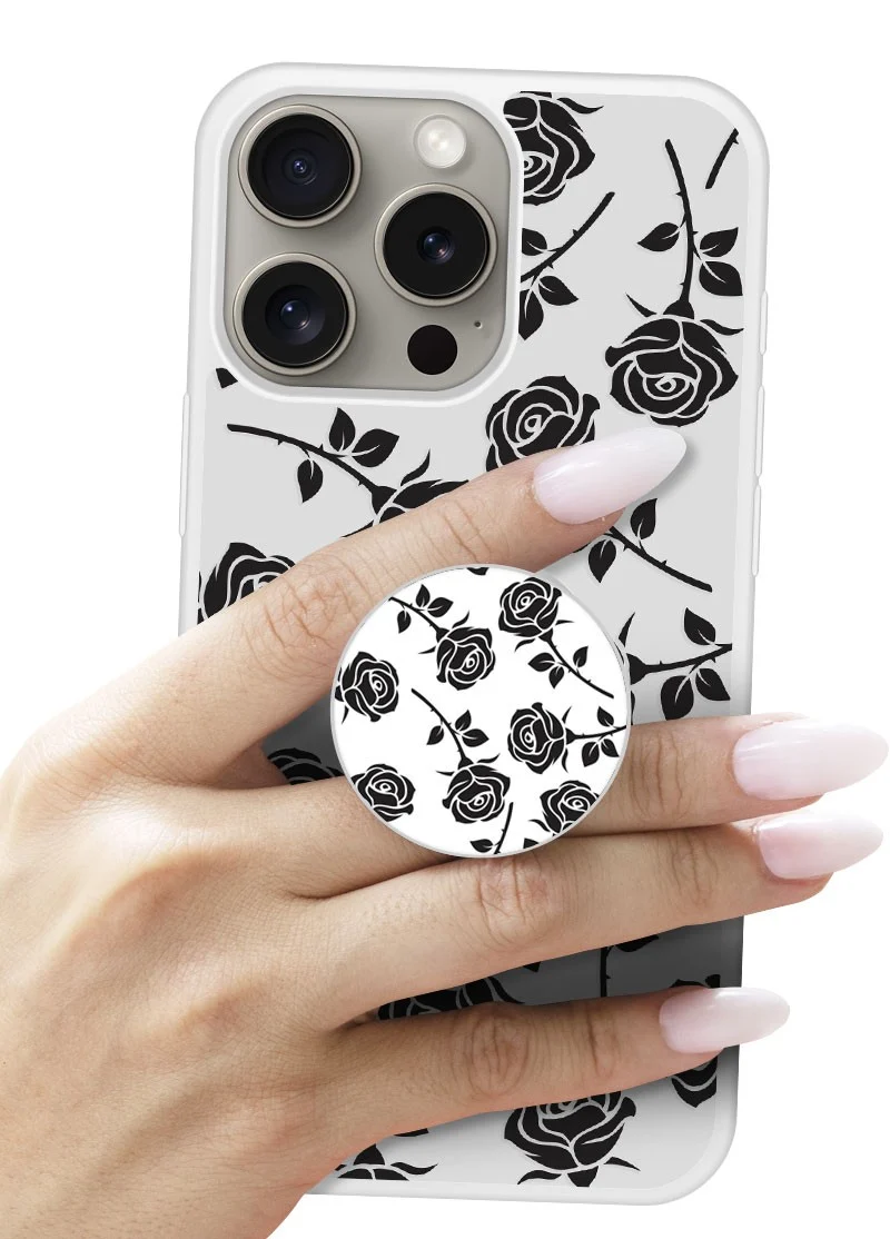 Grip imprimé | Design Roses noires