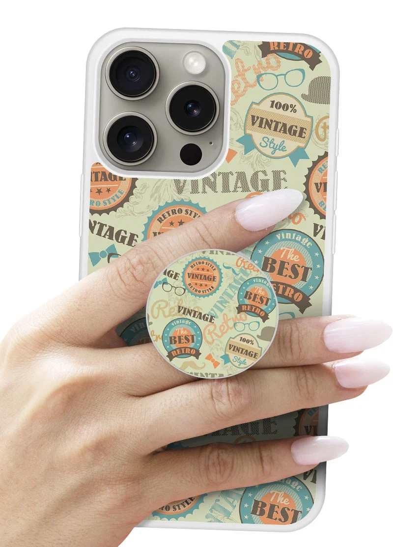 Grip imprimé | Design Badge vintage