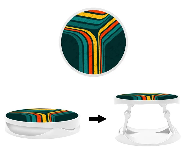 Grip imprimé | Design Retro lines