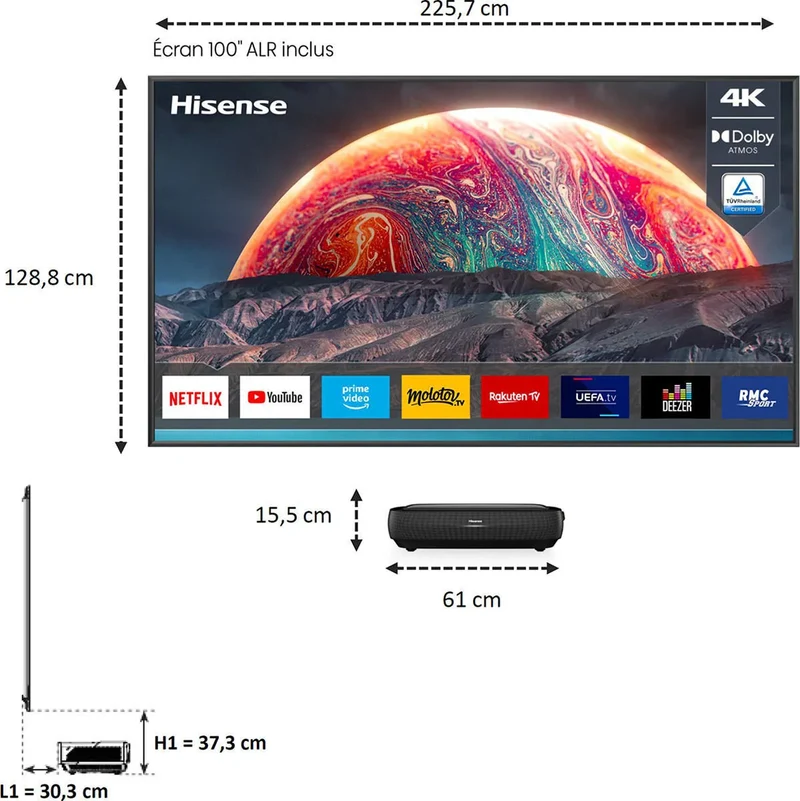 Hisense 100L9G-B12 Laser TV