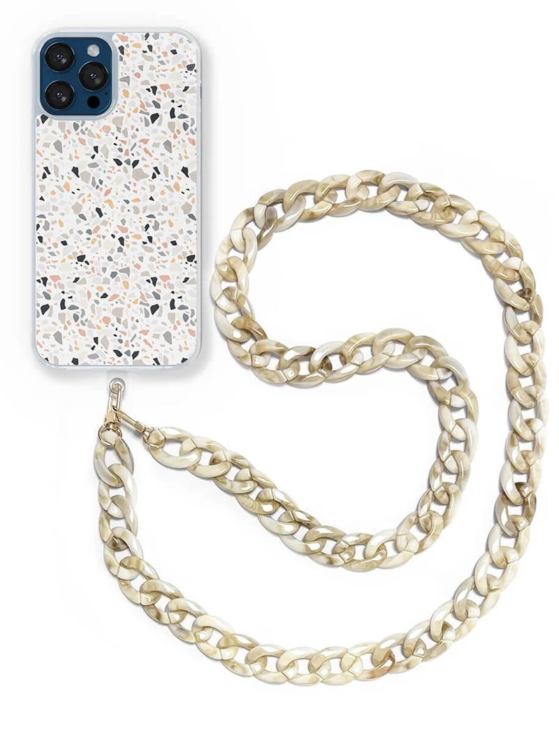 Chaine longue pour téléphone | Ivory