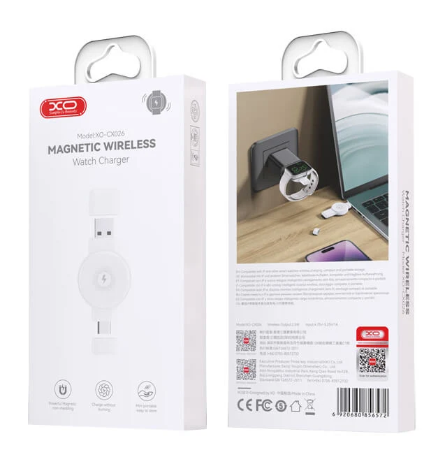 Chargeur Apple Watch 2,5W USB/USB-C - Blanc
