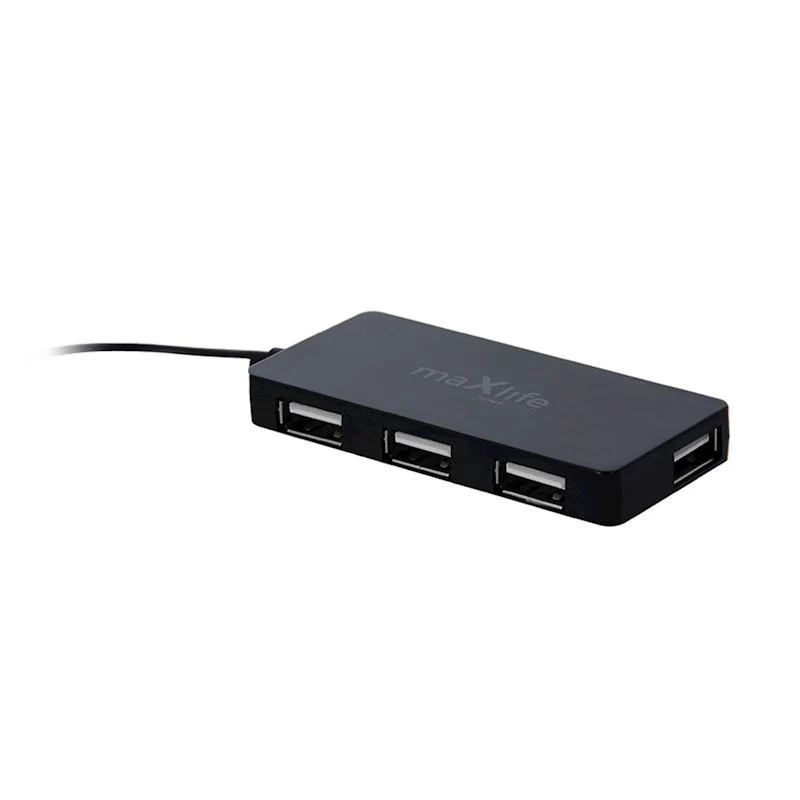 Hub USB 2.0 Maxlife - Noir