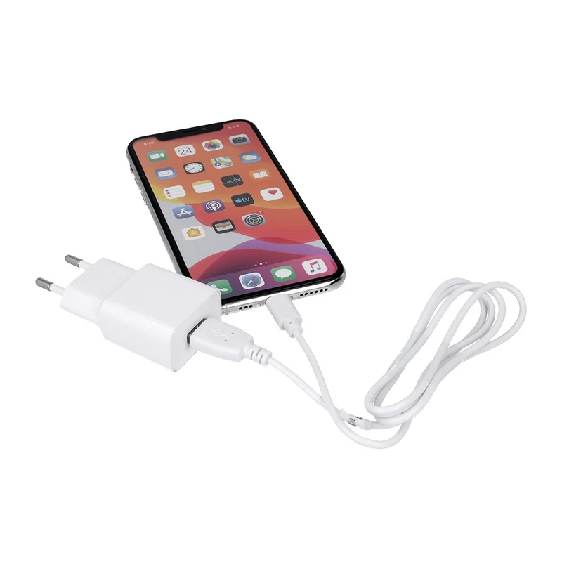 Chargeur Maxlife avec câble Lightning - Blanc