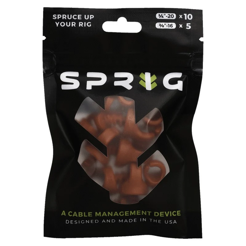 SPRIG Red Value Pack; 10x 1/4”-20 Sprigs + 5x 3/8”-16 Big Sprigs