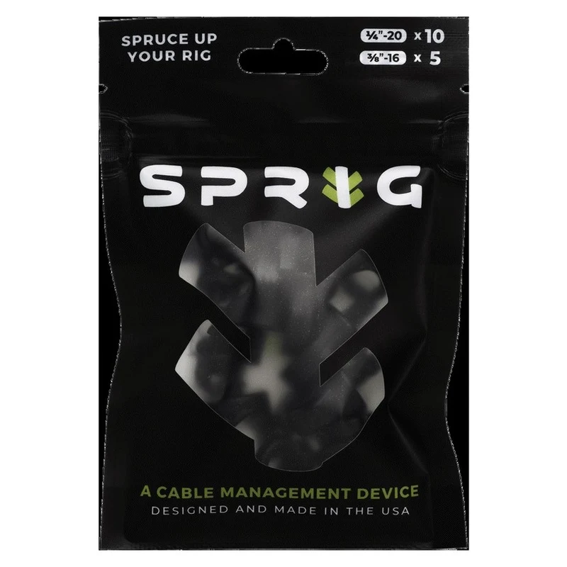 SPRIG Noir Value Pack 10x 1/4”-20 Sprigs + 5x 3/8”-16 Big Sprigs