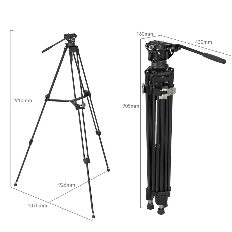 SmallRig 4163 FreeBlazer Kit trépied robuste en alliage d'aluminium AD-80