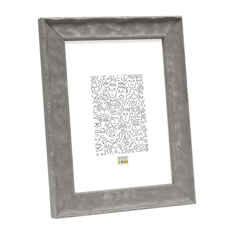 Deknudt Cadre en bois gris avec texture ondulée 24x30 S46HF7