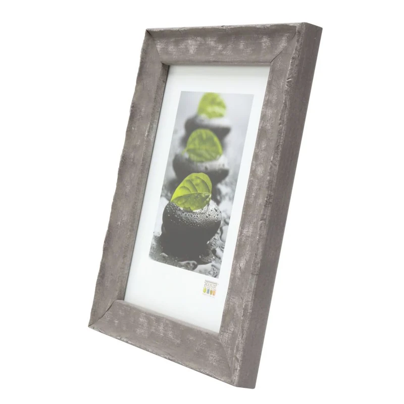 Deknudt Cadre en bois gris avec structure ondulée 18x24 S46HF7