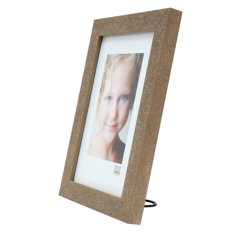 Deknudt Cadre photo de couleur or avec effet pailleté 10x15 S41VG3