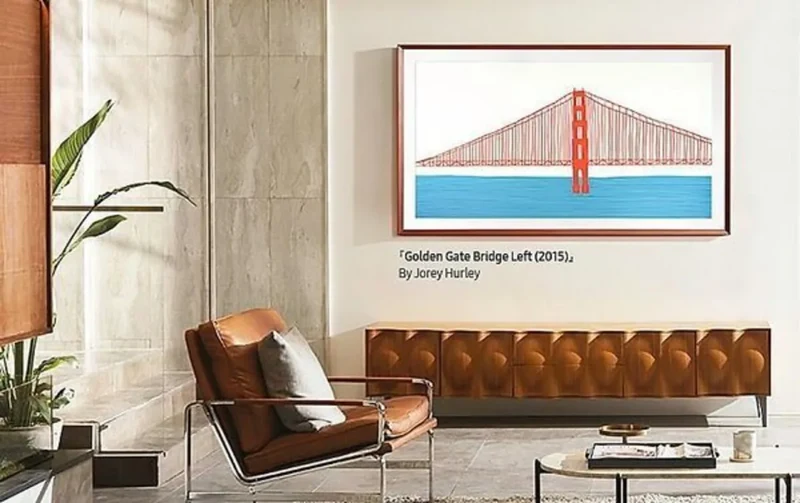 Samsung The Frame Cadre 65 Rouge brique biseauté