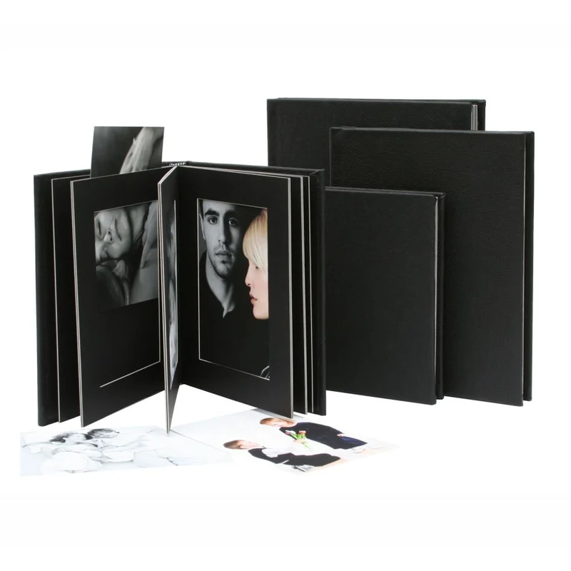 Deknudt Passe-partout Album Noir avec Couverture et Cuir 15x20 A66DA2