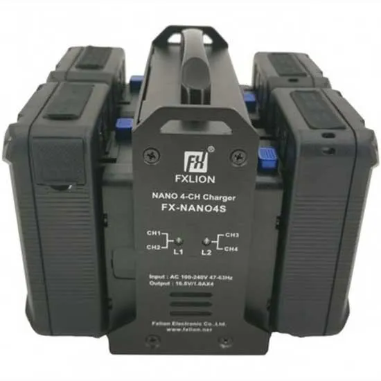 Fxlion FX-NANO4S NANO Chargeur Quad Channel