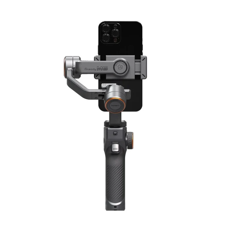 Hohem Nacelle pour smartphone Pro 3 axes avec lumière magnétique avec fonction de suivi AI