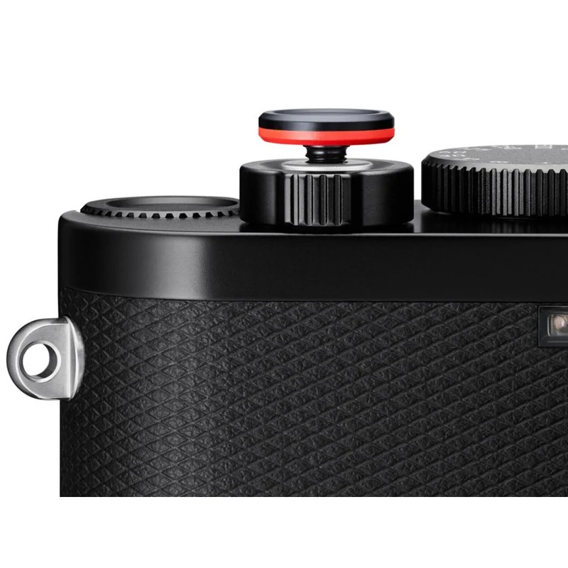 Leica 19671 Soft Release Button, aluminium, finition anodisée noire