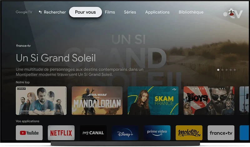 Google ChromeCast Ultra avec Google TV