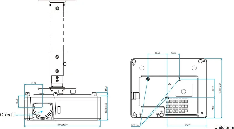 Optoma ZH406ST Blanc
