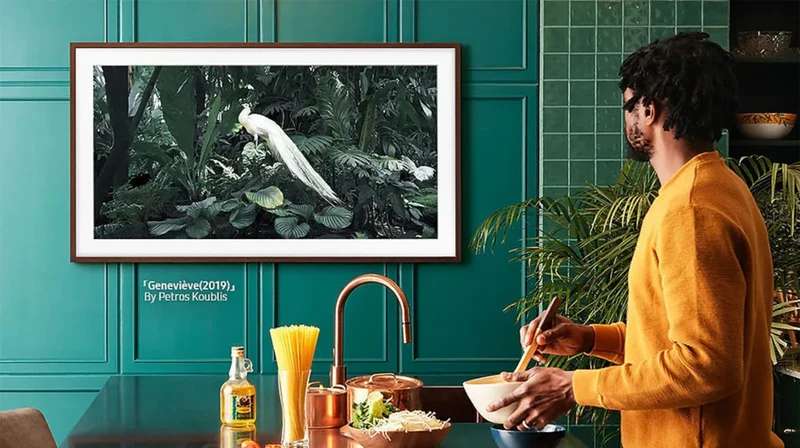 Samsung The Frame Cadre 50 Noyer