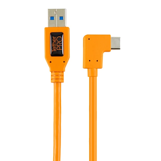 Tether Tools Adaptateur angle droit TetherPro USB 3.0 vers USB-C (50 cm)