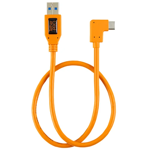 Tether Tools Adaptateur angle droit TetherPro USB 3.0 vers USB-C (50 cm)
