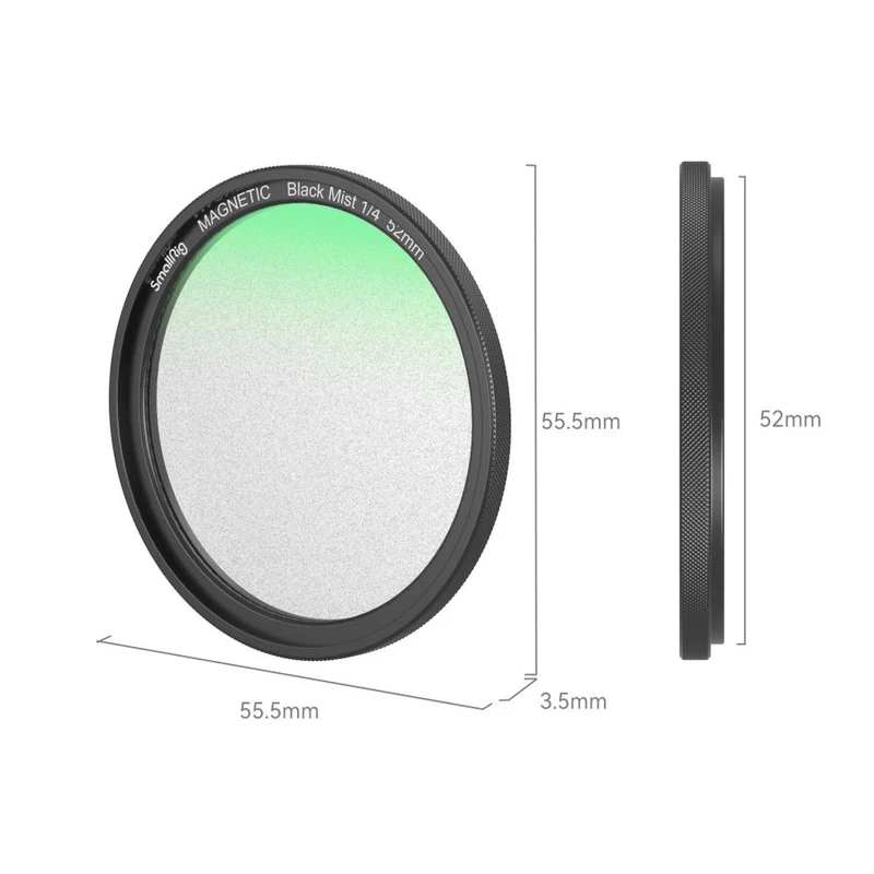 SmallRig MagEase Magnetic 1/4 Effect Noir Mist Filtre Kit (52mm) 4217